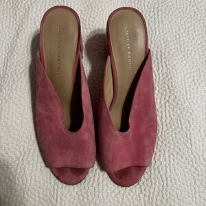 Loeffler Randall Pink Mules Elegant Slip-On Shoes